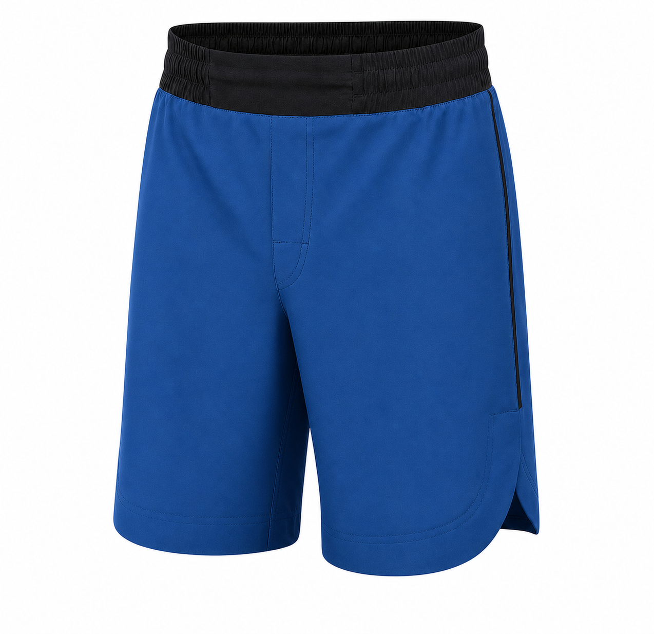 MMA Training Shorts Polyester & Spandex Blue & Black Custom Training Apparel